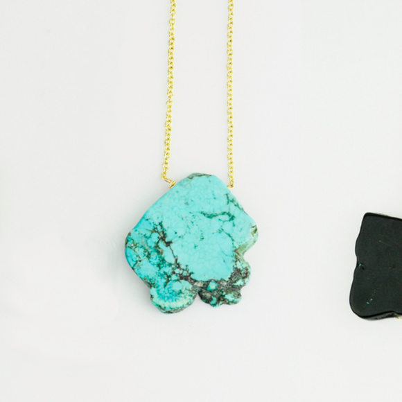 Cassie Necklace - Turquoise — Everly and Ace - Picture 2 of 4